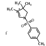 CAS#: 71254-91-6， 3,4,4-Trimethyl-1-[(4-methylphenyl)sulfonyl]-4,5-dihydro-1H-imidazol-3-ium iodide