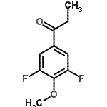 structure of CAS# 71292-82-5, 1-(3,5-Difluoro-4-methoxyphenyl)-1-propanone;1-(3,5-Di<wbr>fluoro-4-<wbr>methoxyph<wbr>enyl)prop<wbr>an-1-one,<wbr> 2,6-Difl<wbr>uoro-4-pr<wbr>opanoylan<wbr>isole;3',5'-Difluoro-4'-methoxypropiophenone;3,5-DIFLUORO-4-METHOXYPROPIOPHENONE