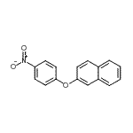 structure of CAS# 71311-82-5, 2-(4-Nitrophenoxy)naphthalene;MFCD00427410;ZINC00235378