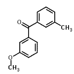 structure of CAS# 71372-40-2, (3-Methoxyphenyl)(3-methylphenyl)methanone;3-Methoxy-3'-methylbenzophenone