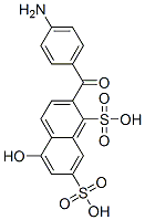 CAS#: 71436-93-6， 4-Aminobenzoyl-5-Hydroxynaphthalene-1,7-Disulphonic Acid