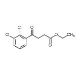 structure of CAS# 71450-93-6, Ethyl 4-(2,3-dichlorophenyl)-4-oxobutanoate;ethyl 4-(2,3-dichlorophenyl)-4-oxobutyrate