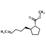 CAS#: 714957-63-8， Methyl (1R,2R)-2-(4-penten-1-yl)cyclopentanecarboxylate