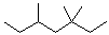 structure of CAS# 7154-80-5, 3,3,5-Trimethylheptane;Heptane, 3,3,5-Trimethyl- (8Ci)(9Ci);Nsc 73981;Heptane, 3,3,5-Trimethyl-