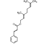 CAS#: 71605-84-0， 3,7-Dimethyl-2,6-octadien-1-yl 3-phenylacrylate
