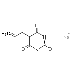 CAS#: 71700-96-4， Sodium 5-allyl-4,6-dioxo-1,4,5,6-tetrahydro-2-pyrimidinolate
