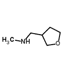 structure of CAS# 7179-93-3, N-Methyl-1-(tetrahydro-3-furanyl)methanamine;3-[(Methylamino)methyl]tetrahydrofuran 97%;3-Furanmethanamine, tetrahydro-N-methyl-;methyl(oxolan-3-ylmethyl)amine