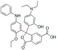 CAS#: 71799-69-4， 3-[4-(Diethylamino)-2-Hydroxyphenyl]-3-[2-Ethoxy-5-(Phenylamino)Phenyl]-1,3-Dihydro-1-Oxo-5-Isobenzofurancarboxylic Acid