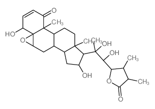 CAS#: 71801-45-1， (22R,23R,25R)-5beta,6beta-Epoxy-4beta,16beta,20,22,23-Pentahydroxy-1-Oxoergost-2-En-26-Oic Acid gamma-Lactone
