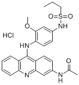 CAS#: 71802-78-3， N-(9-(4-(Propylsulfonamido)-2-Methoxy(Phenylamino))-3-Acridinyl)-Acetamide Hydrochloride