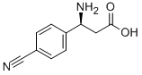 结构式 CAS# 718596-77-1, (S)-3-氨基-3-(4-氰基-苯基)-丙酸