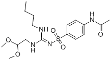 CAS#: 71896-47-4， N-(4-((((Butylamino)((2,2-Dimethoxyethyl)Amino)Methylene)Amino)Sulfonyl)Phenyl)-Acetamide