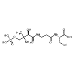CAS#: 7196-09-0， N-[(2R)-2-Hydroxy-3,3-dimethyl-4-(phosphonooxy)butanoyl]-beta-alanyl-L-cysteine