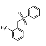 structure of CAS# 71996-48-0, 1-Methyl-2-[(phenylsulfonyl)methyl]benzene;1-METHYL-2-((PHENYLSULFONYL)METHYL)BENZENE;303887_ALDRICH
