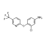 结构式 CAS# 72045-93-3, 3-氯-4-{[5-(三氟甲基)-2-吡啶基]氧基}苯胺