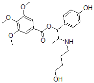 CAS#: 72050-79-4， [2-(4-Hydroxybutylamino)-1-(4-Hydroxyphenyl)Propyl] 3,4,5-Trimethoxybenzoate