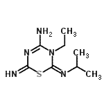CAS#: 720654-25-1， (2E)-3-Ethyl-6-imino-2-(isopropylimino)-3,6-dihydro-2H-1,3,5-thiadiazin-4-amine