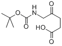 structure of CAS# 72072-06-1, 5-[[(1,1-Dimethylethoxy)Carbonyl]Amino]-4-Oxo-Pentanoic Acid;5-(Tert-Butoxycarbonylamino)-4-Oxopentanoic Acid;N-Boc-5-Aminolevulinic Acid