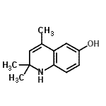 structure of CAS# 72107-05-2, 2,2,4-Trimethyl-1,2-dihydro-6-quinolinol;2,2,4-Trimethyl-1,2-dihydro-6-quinolinol #;2,2,4-Trimethyl-1H-quinolin-6-ol;MFCD00193033