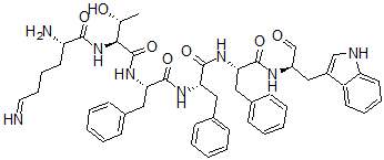 CAS#: 72127-61-8， (2S)-2-Amino-N-[(2S,3R)-3-Hydroxy-1-[[(2S)-1-[[(2S)-1-[[(2S)-1-[[(2R)-1-(1H-Indol-3-Yl)-3-Oxopropan-2-Yl]Amino]-1-Oxo-3-Phenylpropan-2-Yl]Amino]-1-Oxo-3-Phenylpropan-2-Yl]Amino]-1-Oxo-3-Phenylpropan-2-Yl]Amino]-1-Oxobutan-2-Yl]-6-Iminohexanamide
