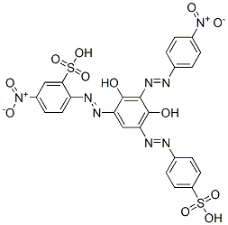 CAS#: 72139-03-8， 5-Nitro-2-[[(3E,5Z)-5-[(4-Nitrophenyl)Hydrazinylidene]-4,6-Dioxo-3-[(4-Sulfophenyl)Hydrazinylidene]-1-Cyclohexenyl]Diazenyl]Benzenesulfonic Acid