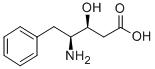 structure of CAS# 72155-50-1, 4-Amino-2,4,5-Trideoxy-5-Phenyl-L-Threo-Pentonic Acid;(3S,4S)-4-AMINO-3-HYDROXY-5-PHENYLPENTANOIC ACID;(3S,4S)-4-AMINO-3-HYDRO-5-PHENYLPENTANOIC ACID;H-(3S,4S)-AHPPA-OH