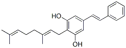 CAS#: 72165-33-4， 2-[(2E)-3,7-Dimethylocta-2,6-Dienyl]-5-[(E)-2-Phenylethenyl]Benzene-1,3-Diol