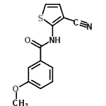 CAS#: 721909-43-9， N-(3-Cyano-2-thienyl)-3-methoxybenzamide