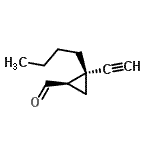 CAS#: 72206-29-2， (1R,2R)-2-Butyl-2-ethynylcyclopropanecarbaldehyde
