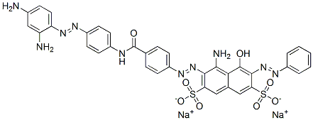 CAS#: 72245-56-8， 4-Amino-3-[[4-[[[4-[(2,4-Diaminophenyl)Azo]Phenyl]Amino]Carbonyl]Phenyl]Azo]-5-Hydroxy-6-(Phenylazo)Naphthalene-2,7-Disulphonic Acid Sodium Salt