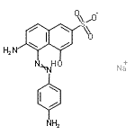 CAS#: 72269-60-4， Sodium 6-amino-5-[(4-aminophenyl)diazenyl]-4-hydroxy-2-naphthalenesulfonate