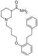 CAS#: 72279-00-6， 1-[4-[2-(2-Phenylethyl)Phenoxy]Butyl]Piperidine-3-Carboxamide