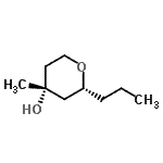 CAS 登录号：723340-91-8， (2R,4R)-4-甲基-2-丙基四氢-2H-吡喃-4-醇