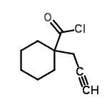 CAS#: 72335-84-3， 1-(2-Propyn-1-yl)cyclohexanecarbonyl chloride