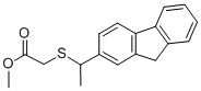 CAS#: 72353-30-1， Methyl 2-[1-(9H-Fluoren-2-Yl)Ethylsulfanyl]Acetate