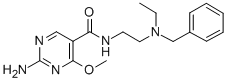 CAS#: 72412-38-5， 2-Amino-N-[2-(Ethyl-(Phenylmethyl)Amino)Ethyl]-4-Methoxypyrimidine-5-Carboxamide