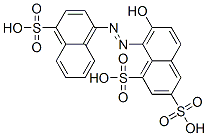 CAS#: 7244-14-6， 7-Hydroxy-8-[(4-Sulphonaphthyl)Azo]Naphthalene-1,3-Disulphonic Acid