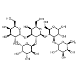 CAS#: 72468-43-0， 6-Deoxy-alpha-L-galactopyranosyl-(1->3)-[6-deoxy-alpha-L-galactopyranosyl-(1->2)-[alpha-D-galactopyranosyl-(1->3)]-beta-D-galactopyranosyl-(1->4)]-D-glucopyranose