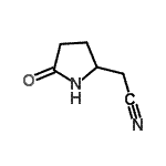 结构式 CAS# 72479-06-2, (5-氧代-2-吡咯烷基)乙腈
