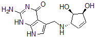 CAS#: 72496-59-4， 2-Amino-5-[[[(1S,4S,5R)-4,5-Dihydroxy-1-Cyclopent-2-Enyl]Amino]Methyl]-1,7-Dihydropyrrolo[3,2-e]Pyrimidin-4-One