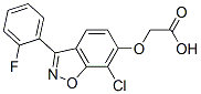 CAS#: 72498-57-8， 2-[[7-Chloro-3-(2-Fluorophenyl)-1,2-Benzoxazol-6-Yl]Oxy]Acetic Acid