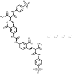 CAS#: 72749-85-0， Tetrasodium 3,3'-(carbonyldiimino)bis[6-({1,3-dioxo-1-[(4-sulfonatophenyl)amino]-2-butanyl}diazenyl)benzoate]