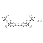CAS#: 72749-88-3， Disodium 7,7'-(carbonyldiimino)bis{4-hydroxy-3-[(2-methoxyphenyl)diazenyl]-2-naphthalenesulfonate}