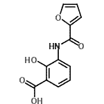 CAS#: 727658-48-2， 3-(2-Furoylamino)-2-hydroxybenzoic acid