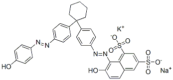 CAS#: 72828-67-2， Potassium Sodium (8Z)-7-Oxo-8-[[4-[1-[4-[2-(4-Oxo-1-Cyclohexa-2,5-Dienylidene)Hydrazinyl]Phenyl]Cyclohexyl]Phenyl]Hydrazinylidene]Naphthalene-1,3-Disulfonate