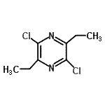 CAS#: 72875-84-4， 2,5-Dichloro-3,6-diethylpyrazine