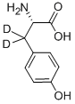 structure of CAS# 72963-27-0, L-Tyrosine (3,3-D2)