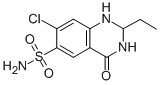 structure of CAS# 73-49-4, Quinethazone (1.5 G);7-Chloro-2-Ethyl-4-Keto-2,3-Dihydro-1H-Quinazoline-6-Sulfonamide;7-Chloro-2-Ethyl-1,2,3,4-Tetrahydro-4-Oxo-6-Quinazolinesulfonamide;7-Chloro-2-Ethyl-1,2,3,4-Tetrahydro-4-Oxo-6-Sulfamoylquinazoline