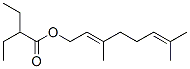 CAS#: 73019-14-4， (E)-3,7-Dimethylocta-2,6-Dienyl 2-Ethylbutyrate