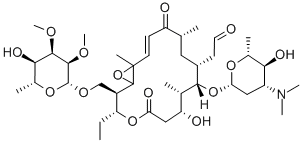CAS#: 73047-31-1， 2-[(14E)-9-(4-Dimethylamino-5-Hydroxy-6-Methyloxan-2-Yl)Oxy-3-Ethyl-7-Hydroxy-2-[(5-Hydroxy-3,4-Dimethoxy-6-Methyloxan-2-Yl)Oxymethyl]-8,12,16-Trimethyl-5,13-Dioxo-4,17-Dioxabicyclo[14.1.0]Heptadec-14-En-10-Yl]Acetaldehyde